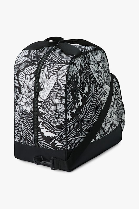 Sac Pour Chaussures De Ski Driver13 Avec Compartiment Casque - Bootbag Noir-Gris Pour Chaussures Rigides Et Souples